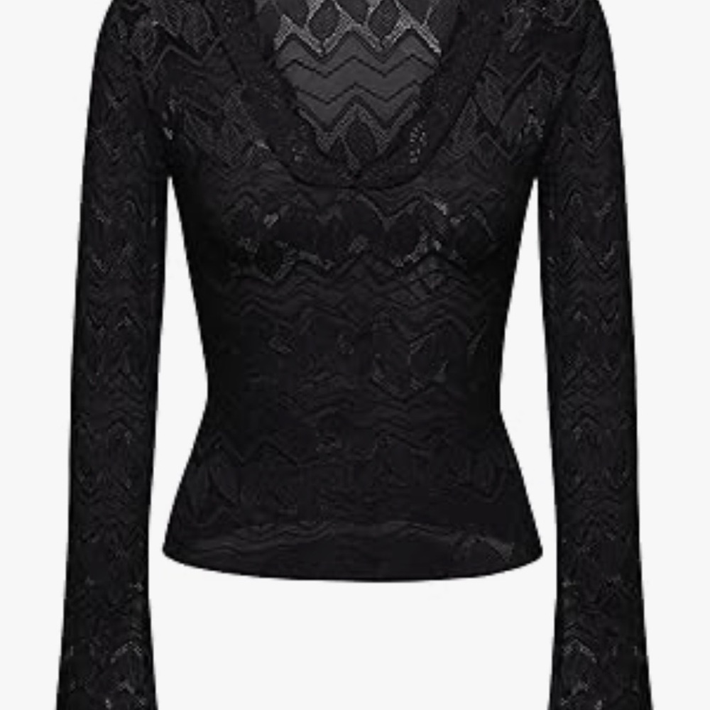 Elegant Black Lace Top